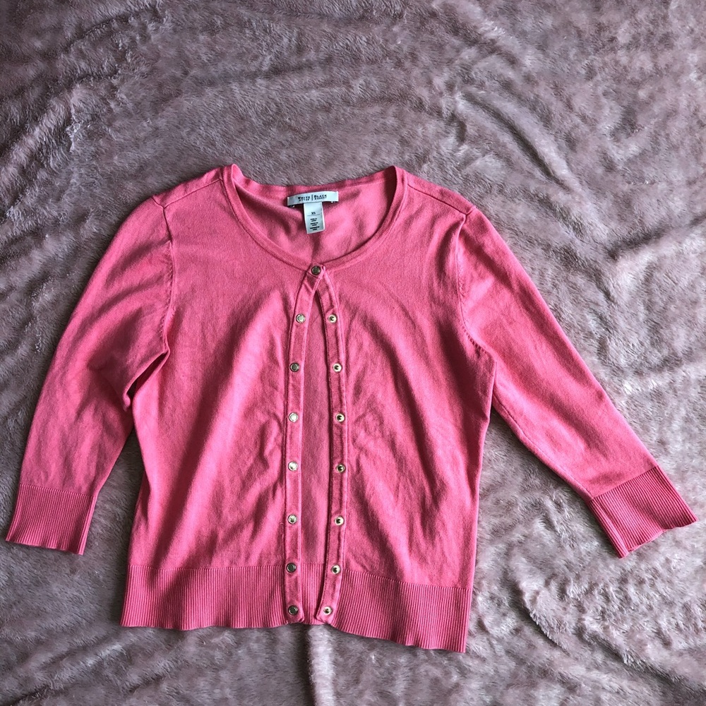 WHBM pink cardigan wore once